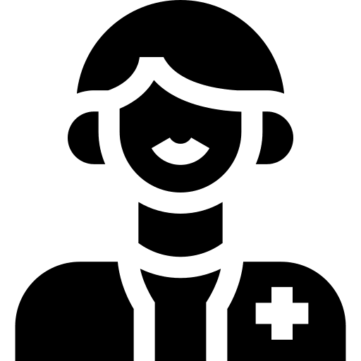 Man nurse medical assistance man icon