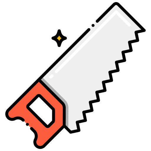 Saw construction and tools home repair carpentry icon