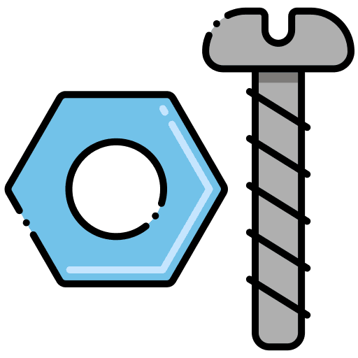 Screws drilling screws nut icon