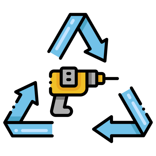 Tools refuse repair construction and tools icon