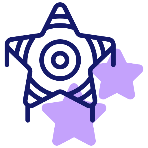 Piñata party star celebration icon Piñata party star celebration icon