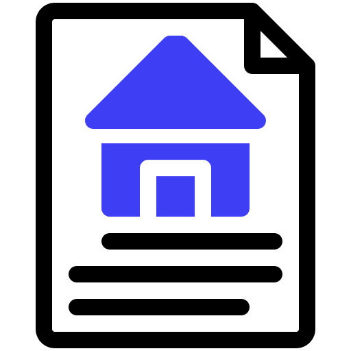 Contract contract real estate house icon Contract contract real estate house icon