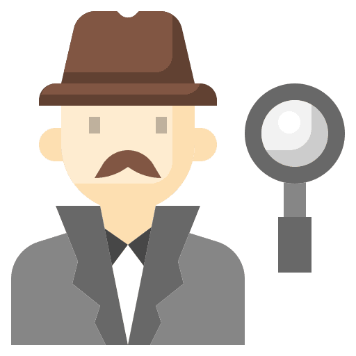 Detective inspection detective occupation icon