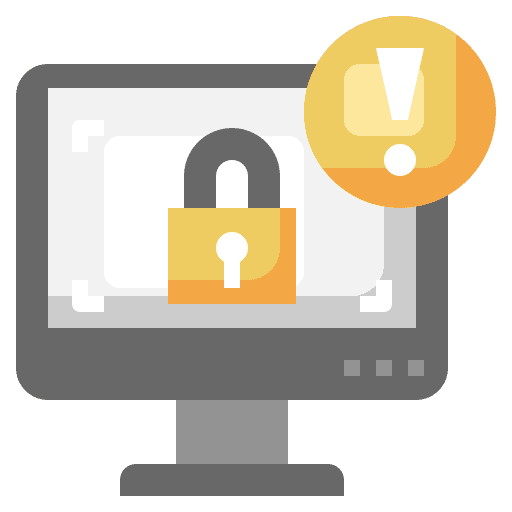 Alert electronics alert padlock icon Alert electronics alert padlock icon