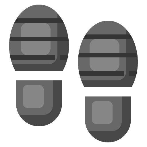 Footsteps feet steps evidence icon Footsteps feet steps evidence icon