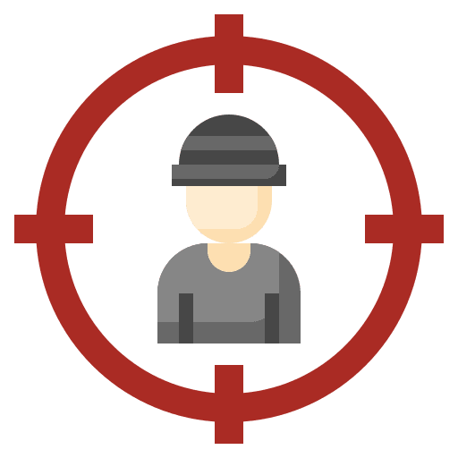 Target shooting people target icon Target shooting people target icon