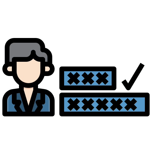Personal protection coverage shield icon