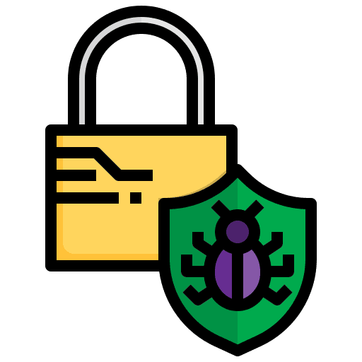 Security restricted bug locked icon