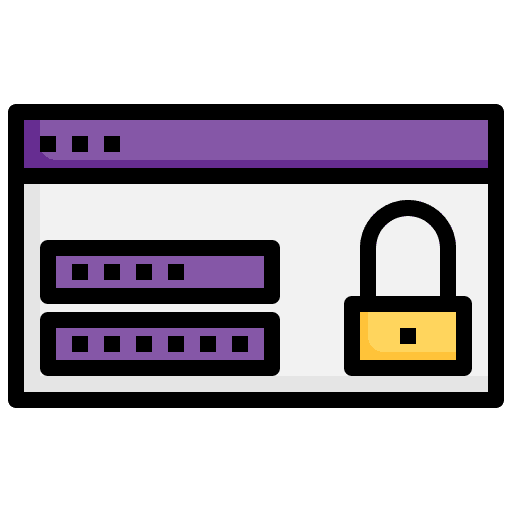 Lock certificate lock property icon