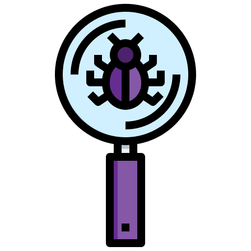 Monitoring magnifying glass research zoom icon