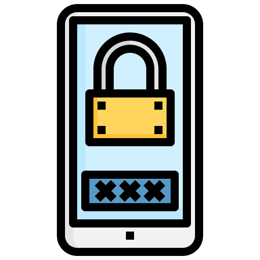Phishing padlock crime password icon