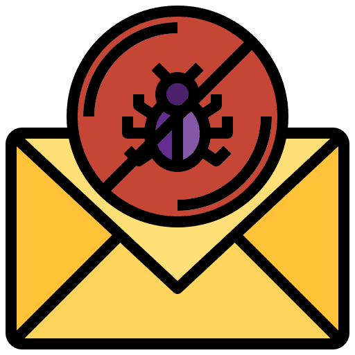 Spam bug email envelope icon