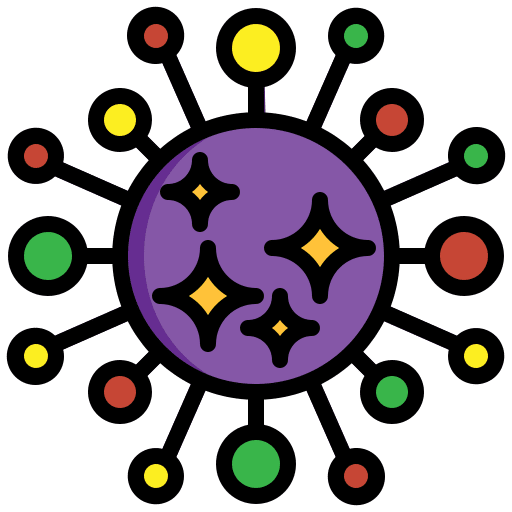 Virus bacteria healthcare and medical disease icon