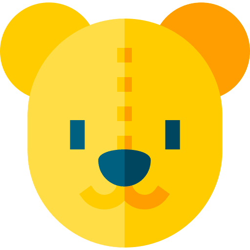 Plush toy kid and baby teddy bear fluffy icon Plush toy kid and baby teddy bear fluffy icon