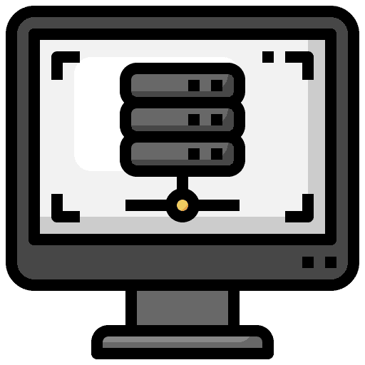 Server seo and web technology computer icon