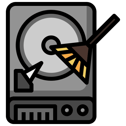 Clean clean electronics data icon