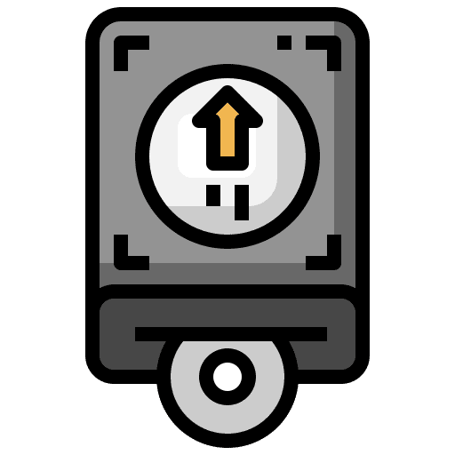 Hard disk disk electronics storage icon