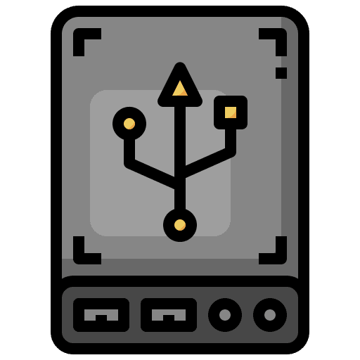Hard disk drive electronics hard disk data storage icon