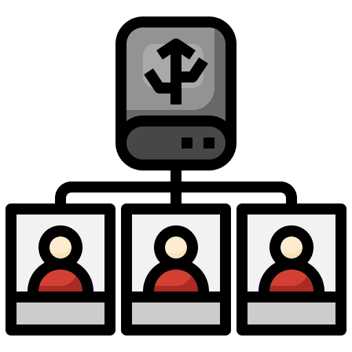 Server networking server hosting icon