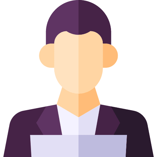 Conductor professions and jobs black hair avatar icon