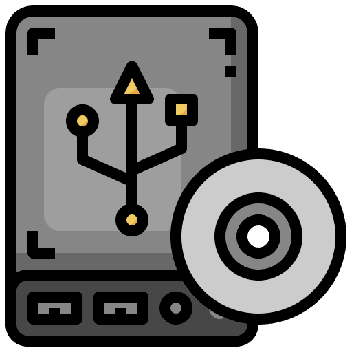 Disk hard disk hard drive data storage icon