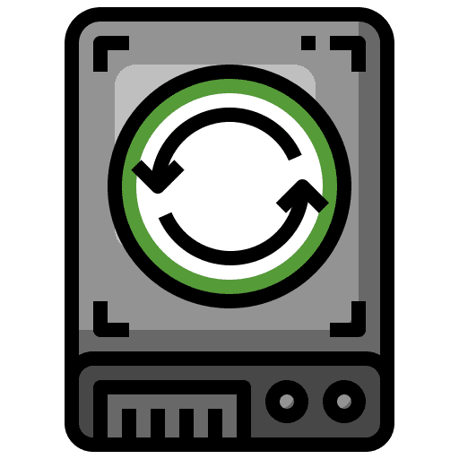 Sync hard disk storage disc icon