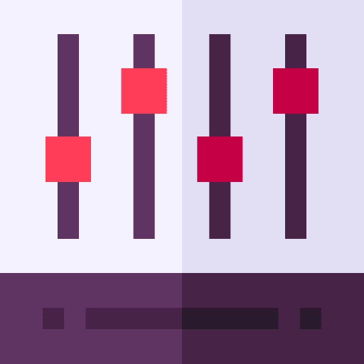 Equalizer audio control music equalizer sound mixer icon Equalizer audio control music equalizer sound mixer icon