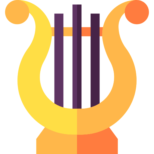 Lyre orchestra musical instrument music icon Lyre orchestra musical instrument music icon