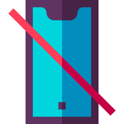 No phone communications mobile phone smartphone icon No phone communications mobile phone smartphone icon