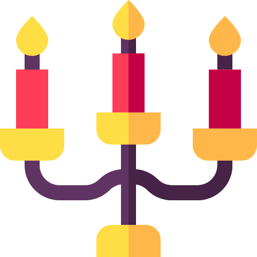 Candlestick flame decoration candelabra icon Candlestick flame decoration candelabra icon