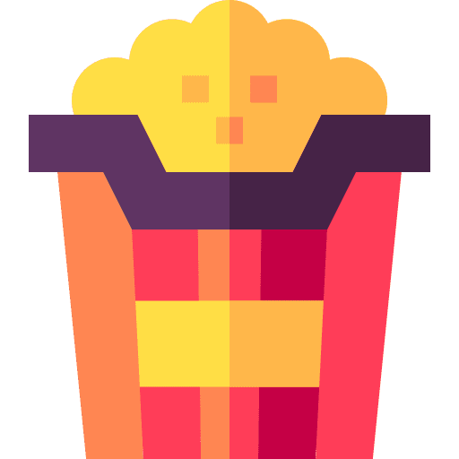 Popcorn food cinema snack icon Popcorn food cinema snack icon
