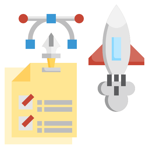 Innovation rocket spring swing rocket transport icon Innovation rocket spring swing rocket transport icon