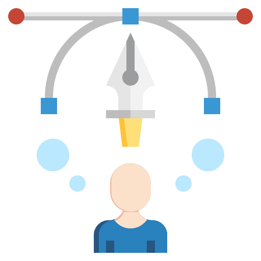 Inspiration creative ideas art and design icon