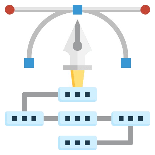 Planning procedure business and finance direction icon