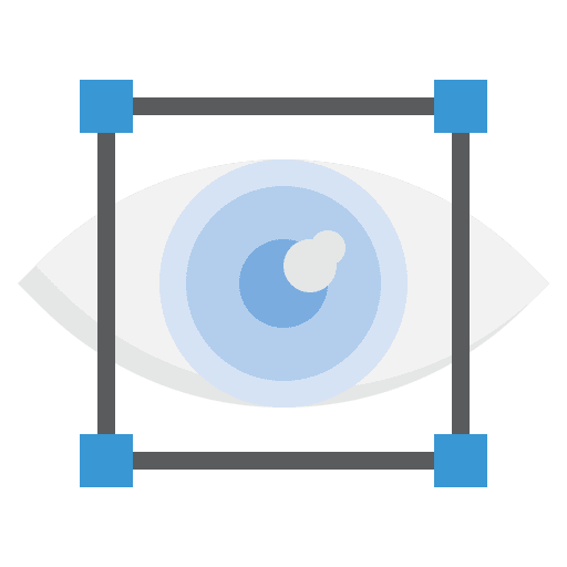 Vision view visualize art and design icon