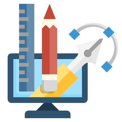 Web design screen monitor editor icon