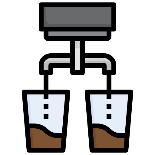 Double filter food and restaurant shot icon