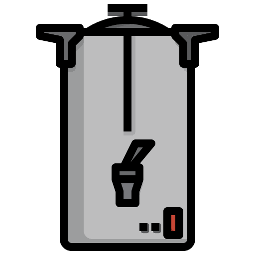 Percolator furniture and household kitchen kitchenware icon