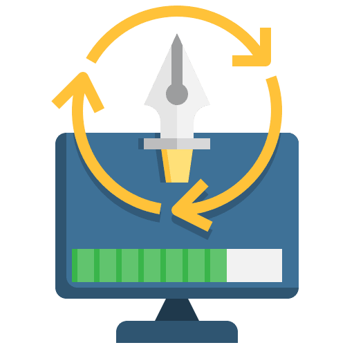 Software resources art and design creative icon Software resources art and design creative icon