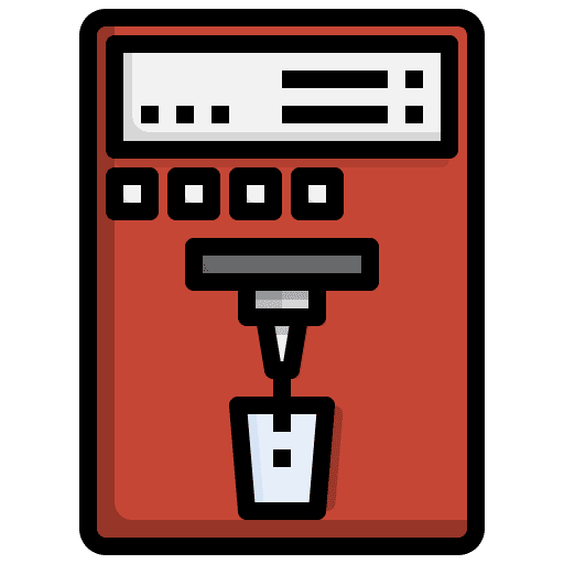 Coffee machine furniture and household electronics coffee maker icon