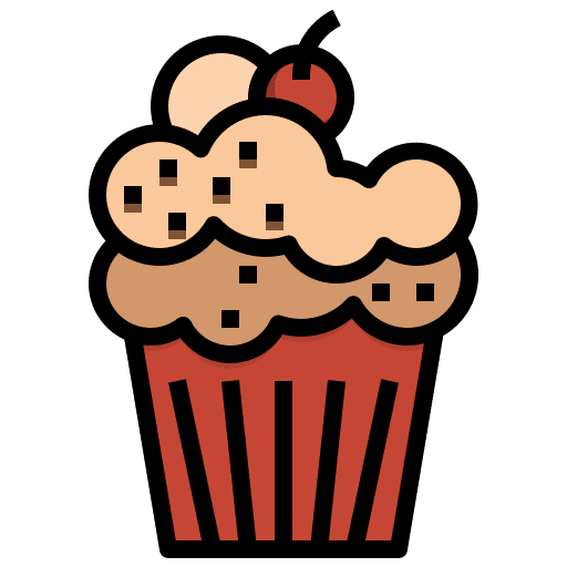 Cupcake birthday dessert birthday cupcake icon