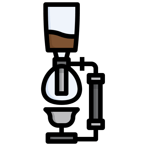 Syphon coffee maker coffee machine hot coffee icon
