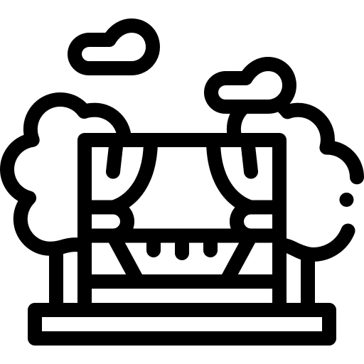 Theater entertainment theatre stage icon Theater entertainment theatre stage icon
