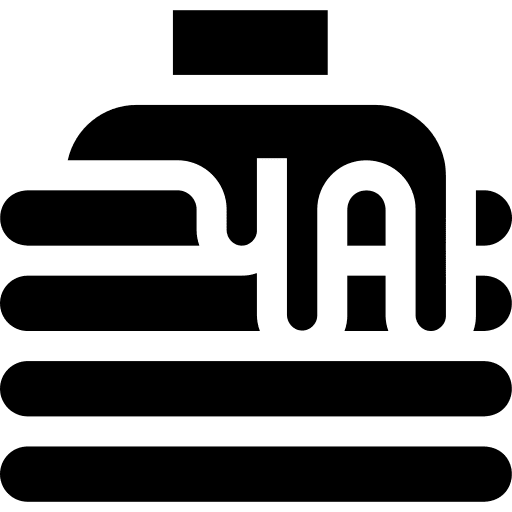 Pancakes dish bakery syrup icon