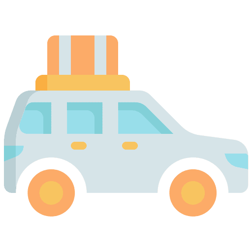 Car car baggage transportation icon