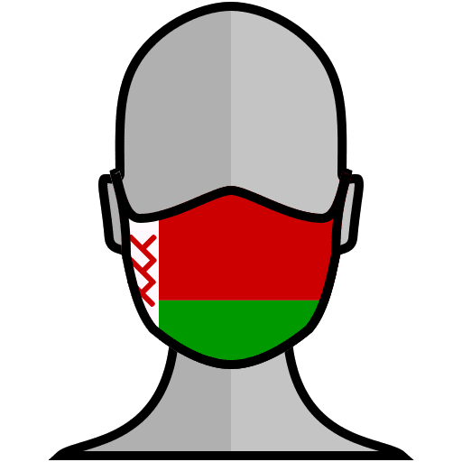 Face mask covid belarus face mask icon
