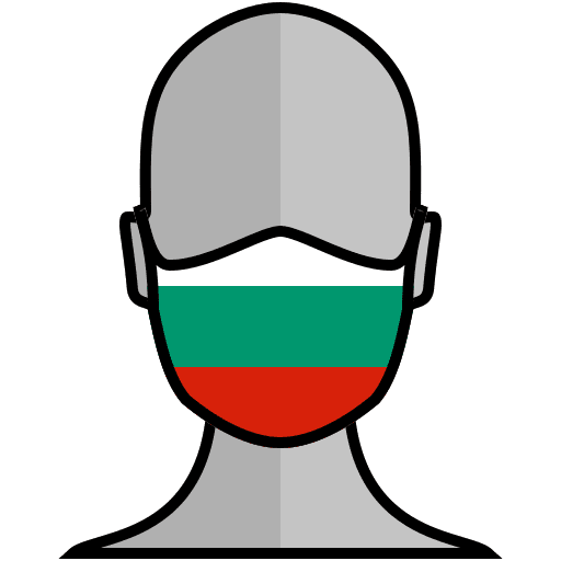 Face mask europe covid bulgaria icon