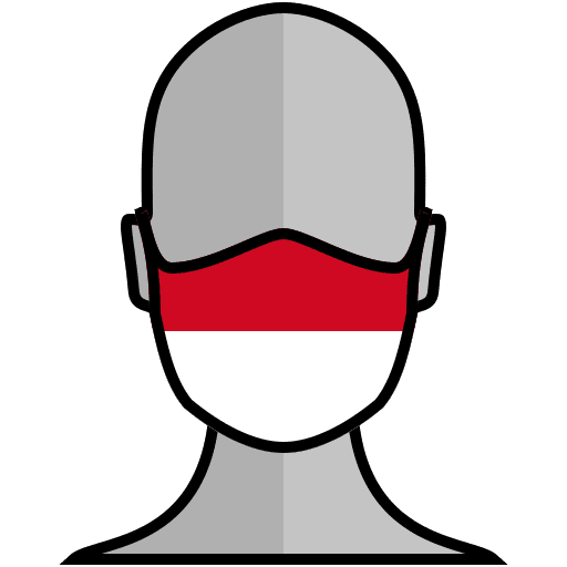 Face mask monaco flag europe icon Face mask monaco flag europe icon