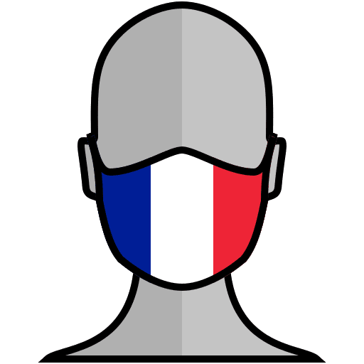 Face mask protection france europe icon Face mask protection france europe icon