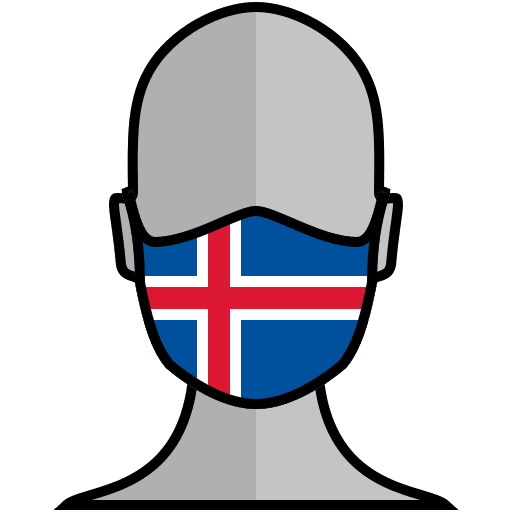 Face mask protection iceland europe icon Face mask protection iceland europe icon